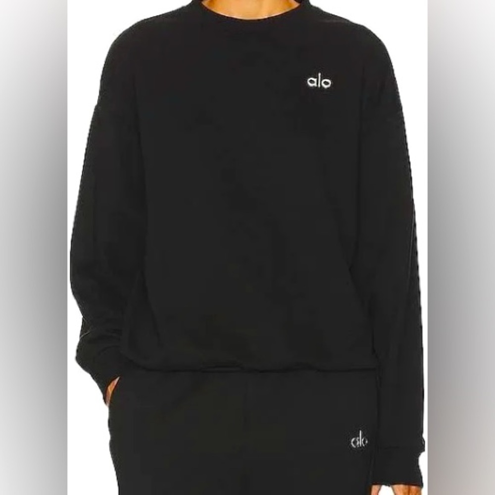 Alo Yoga Accolade Black Sweatshirt.  Like new!